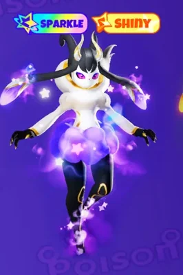 Cropped official Evomon artwork showing Sparkle and Shiny labels together