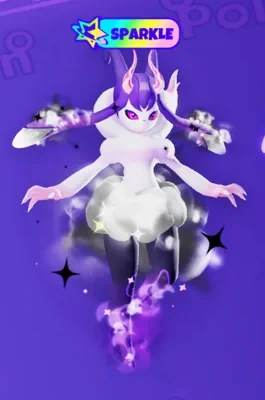 Cropped official Evomon artwork showing the creature beside the Sparkle label